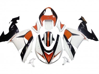 Purchase 2006-2007 White Orange Black Kawasaki ZX10R Motorcycle Fairings UK
