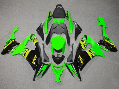 Purchase 2008-2010 Green Glossy Black Yellow Kawasaki ZX10R Motorcycle Fairings UK