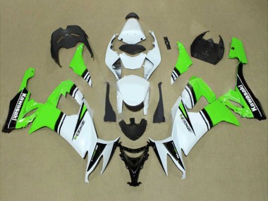 Purchase 2008-2010 White Green Black Kawasaki ZX10R Motorcycle Fairings UK