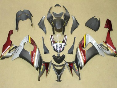 Purchase 2008-2010 Silver Grey Yellow Red Kawasaki ZX10R Motorcycle Fairings UK