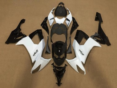 Purchase 2008-2010 White Glossy Black Kawasaki ZX10R Motorcycle Fairings UK