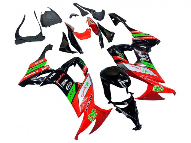 Purchase 2008-2010 Red Green Black Kawasaki ZX10R Motorcycle Fairings UK