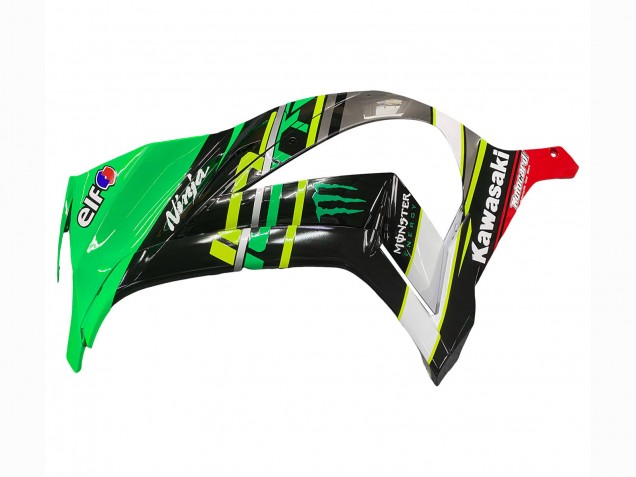 Purchase 2011-2015 Green Yellow Black White Elf Monster Kawasaki ZX10R Motorcycle Fairings UK