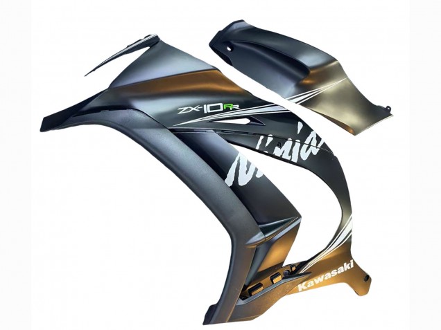 Purchase 2011-2015 Matte Grey White Green Kawasaki ZX10R Motorcycle Fairings UK