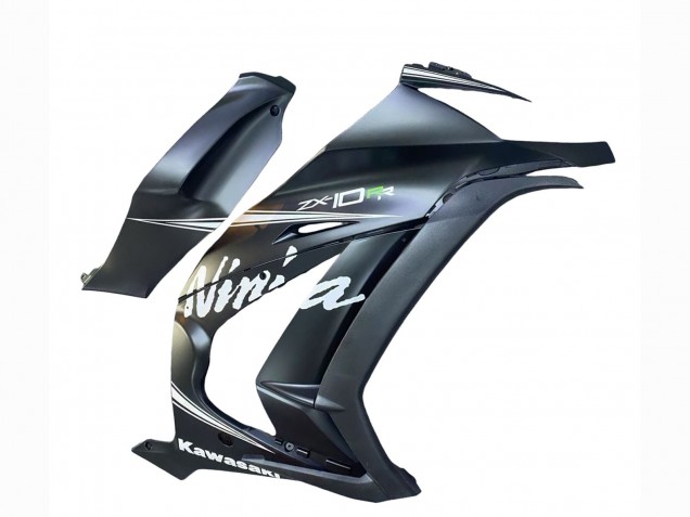 Purchase 2011-2015 Matte Grey White Green Kawasaki ZX10R Motorcycle Fairings UK