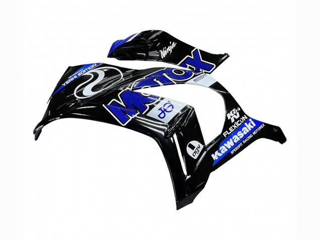 Purchase 2011-2015 Blue White Glossy Black Kawasaki ZX10R Motorcycle Fairings UK