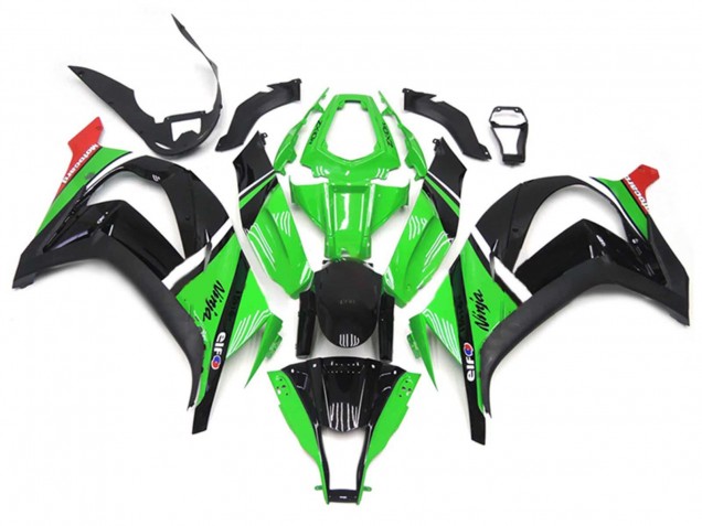 Purchase 2011-2015 Green Black White Red Kawasaki ZX10R Motorcycle Fairings UK