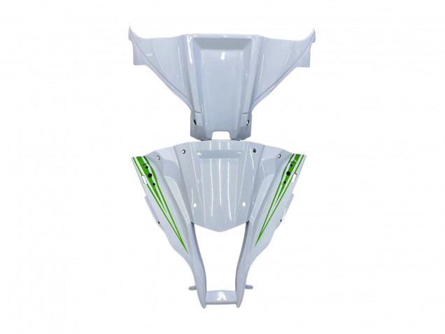 Purchase 2011-2015 White Green Stripe Black Ninja Kawasaki ZX10R Motorcycle Fairings UK