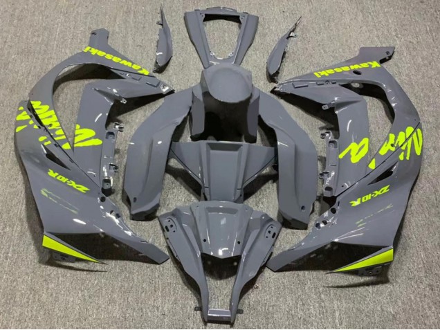 Purchase 2011-2015 Nardo Grey Yellow Kawasaki ZX10R Motorcycle Fairing UK
