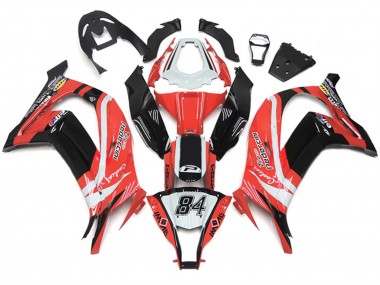 Purchase 2011-2015 White Red Glossy Black Pedercini 84 Kawasaki ZX10R Motorcycle Fairings UK