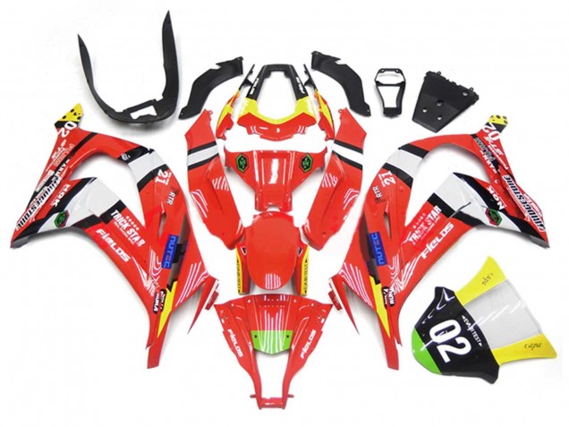 Purchase 2011-2015 Red Yellow White Black Green Blue Trick Star 02 Kawasaki ZX10R Motorcycle Fairings UK