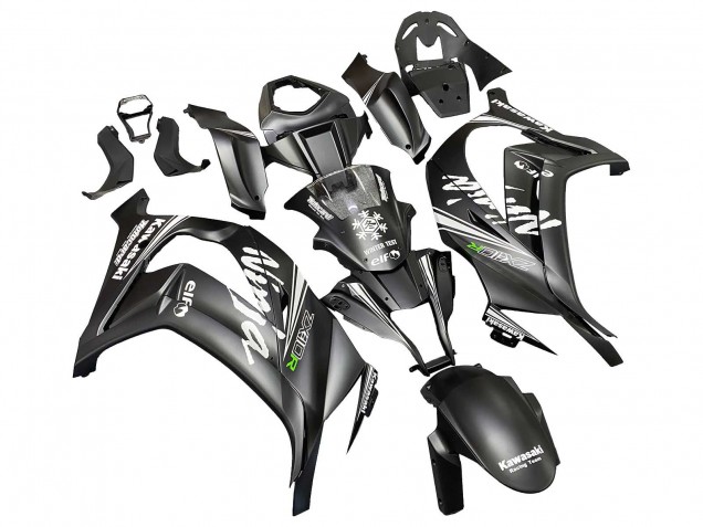 Purchase 2011-2015 Matte Black Green Elf Kawasaki ZX10R Motorcycle Fairings UK