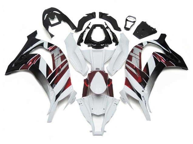 Purchase 2011-2015 White Red Silver Black Kawasaki ZX10R Motorcycle Fairings UK