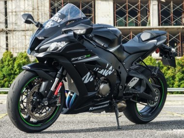 Purchase 2011-2015 Matte Black White Green Snow Decal Kawasaki ZX10R Motorcycle Fairings UK