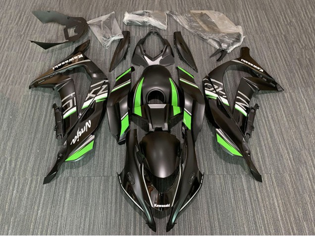 Purchase 2016-2020 Matte Black Green White Ninja Kawasaki ZX10R Motorcycle Fairings UK