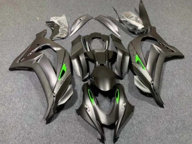 Purchase 2016-2020 Matte Black Green Honeycomb Kawasaki ZX10R Motorcycle Fairings UK