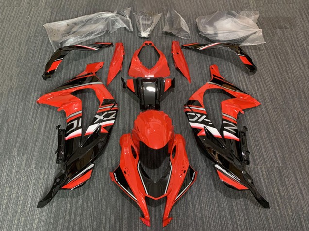Purchase 2016-2020 Red Glossy Black Kawasaki ZX10R Motorcycle Fairing UK