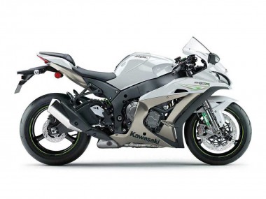 Purchase 2016-2020 Pearl White Green Kawasaki ZX10R Motorcycle Fairings UK