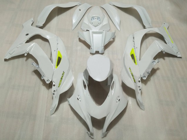 Purchase 2016-2020 White Neon Yellow Kawasaki ZX10R Motorcycle Fairings UK