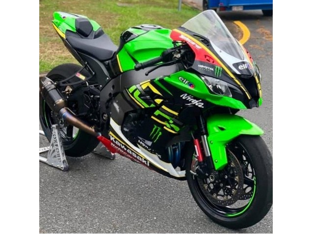 Purchase 2016-2020 Green Yellow Red Black Elf Monster Kawasaki ZX10R Motorcycle Fairings UK