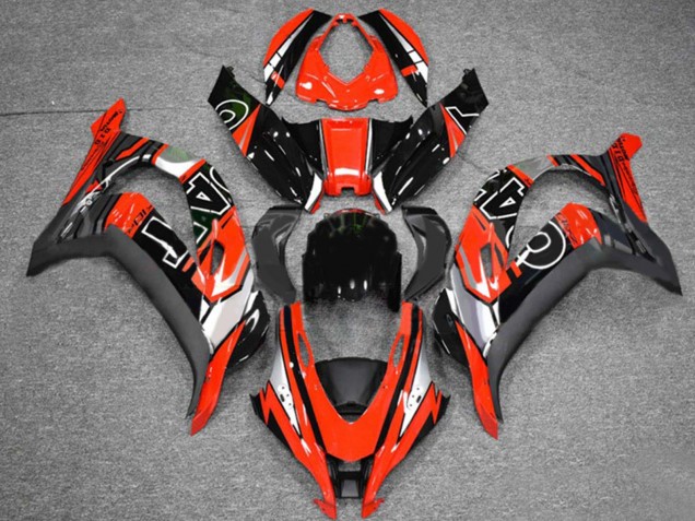 Purchase 2016-2020 Red Silver Glossy Black Kawasaki ZX10R Motorcycle Fairings UK