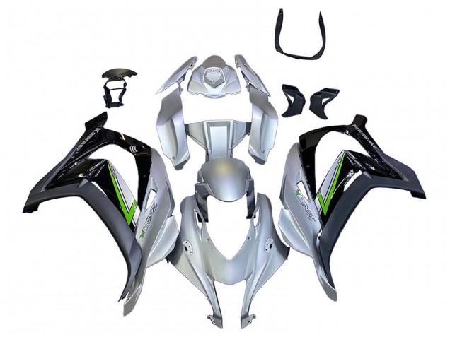 Purchase 2016-2020 Silver Green Black Kawasaki ZX10R Motorcycle Fairing UK
