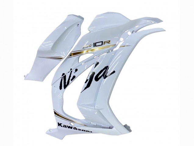 Purchase 2016-2020 White Gold Black Kawasaki ZX10R Motorcycle Fairings UK