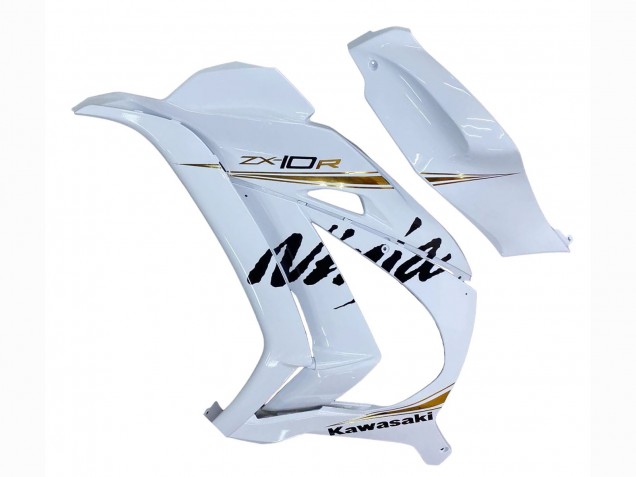 Purchase 2016-2020 White Gold Black Kawasaki ZX10R Motorcycle Fairings UK