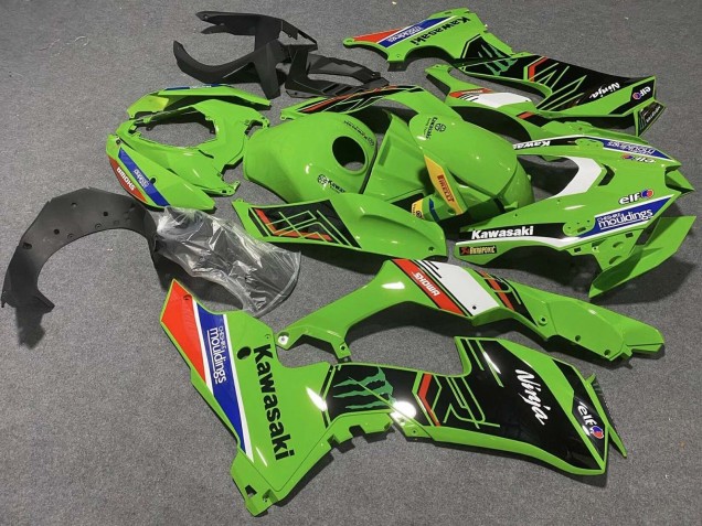 Purchase 2021-2025 Green White Blue Black Red Showr Elf Mouldings Monster Kawasaki ZX10R Motorcycle Fairings UK
