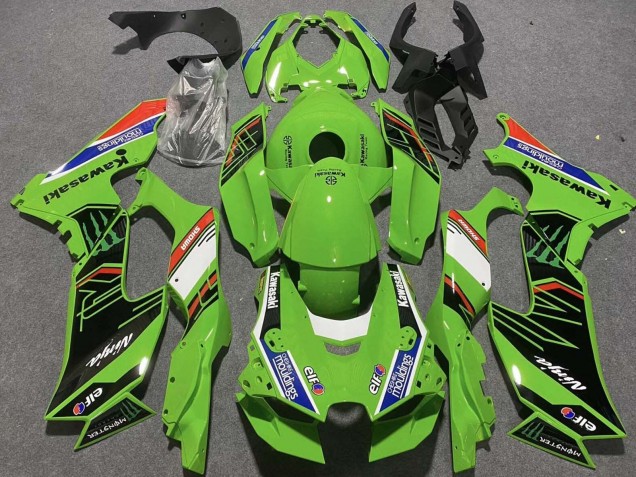 Purchase 2021-2025 Green White Blue Black Red Showr Elf Mouldings Monster Kawasaki ZX10R Motorcycle Fairings UK