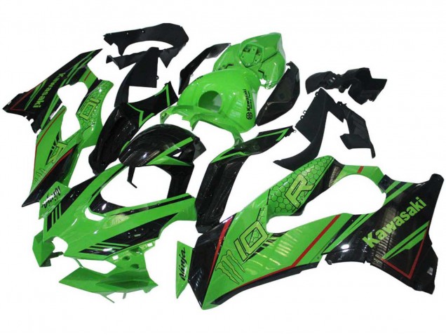Purchase 2021-2025 Green Glossy Black Kawasaki ZX10R Motorcycle Fairings UK