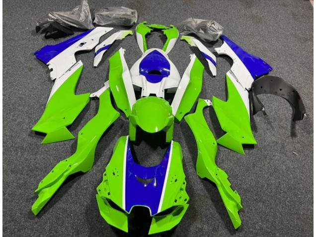 Purchase 2021-2025 White Green Blue Kawasaki ZX10R Motorcycle Fairings UK