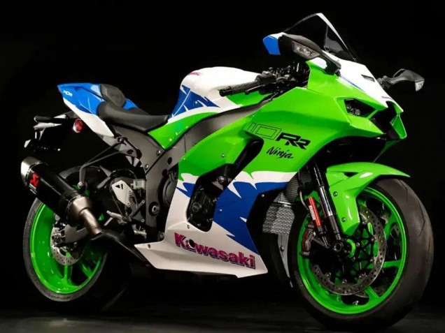 Purchase 2021-2025 White Green Blue Black Kawasaki ZX10R Motorcycle Fairings UK