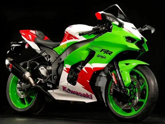 Purchase 2021-2025 White Green Red Kawasaki ZX10R Motorcycle Fairings UK
