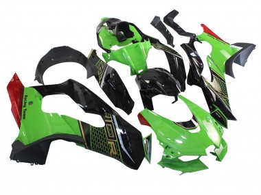 Purchase 2021-2025 Green Black Red Honeycomb Kawasaki ZX10R Motorcycle Fairing UK