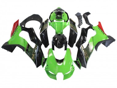 Purchase 2021-2025 Green Black Red Honeycomb Kawasaki ZX10R Motorcycle Fairing UK
