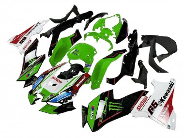 Purchase 2021-2025 Green Black White Red Blue Showr Elf Monster Kawasaki ZX10R Motorcycle Fairings UK