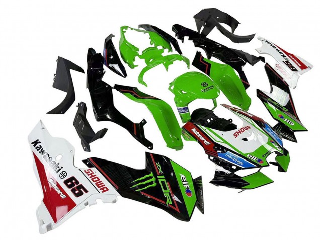 Purchase 2021-2025 Green Black White Red Blue Showr Elf Monster Kawasaki ZX10R Motorcycle Fairings UK