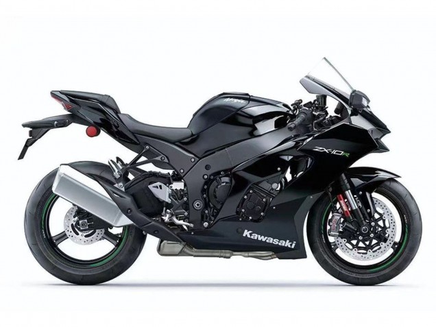 Purchase 2021-2025 Black White Green Decal Kawasaki ZX10R Motorcycle Fairings UK