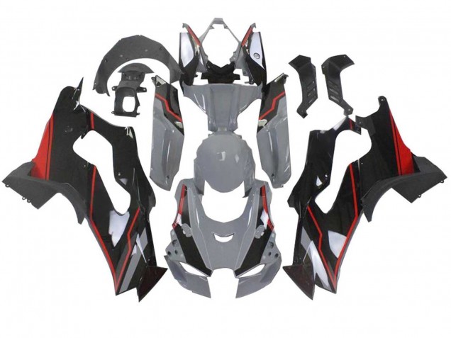 Purchase 2021-2025 Grey Black Red Kawasaki ZX10R Motorcycle Fairings UK