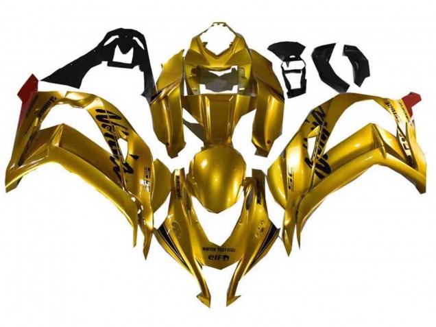 Purchase 2021-2025 Gold Black Kawasaki ZX10R Motorcycle Fairings UK