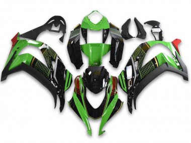 Purchase 2021-2025 Green Black Red Honeycomb Kawasaki ZX10R Motorcycle Fairings UK