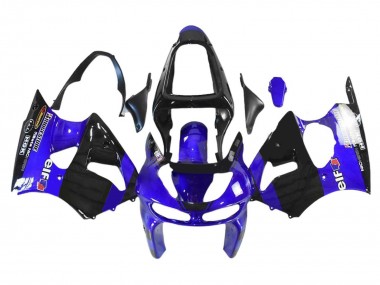 Purchase 1998-1999 Blue Glossy Black Elf Bridgestone Kawasaki ZX6R Motorcycle Fairings UK