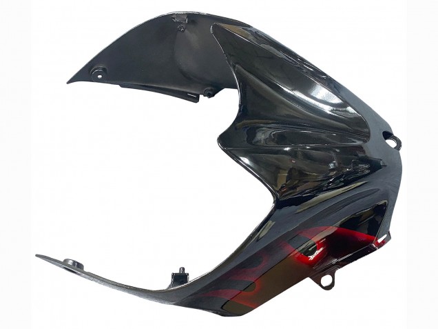 Purchase 2006-2011 Glossy Black Red Flame Kawasaki ZX14R ZZR1400 Motorcycle Fairing Kits UK