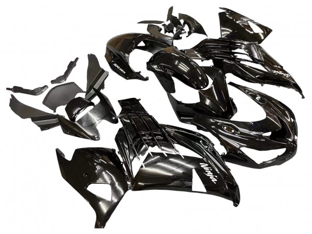 Purchase 2012-2024 Glossy Black Matte Black White Ninja Kawasaki ZX14R ZZR1400 Motorcycle Fairings UK