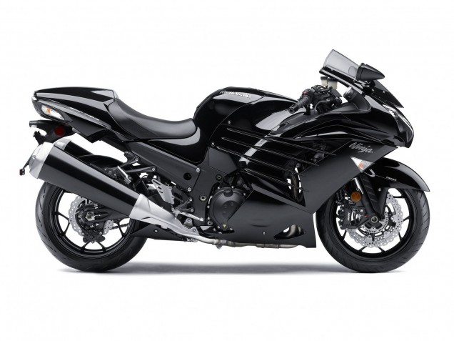 Purchase 2012-2024 Glossy Black Matte Black White Ninja Kawasaki ZX14R ZZR1400 Motorcycle Fairings UK