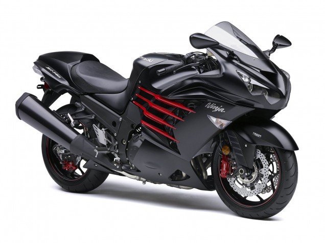 Purchase 2012-2024 Matte Black Red White Ninja Kawasaki ZX14R ZZR1400 Motorcycle Fairings UK
