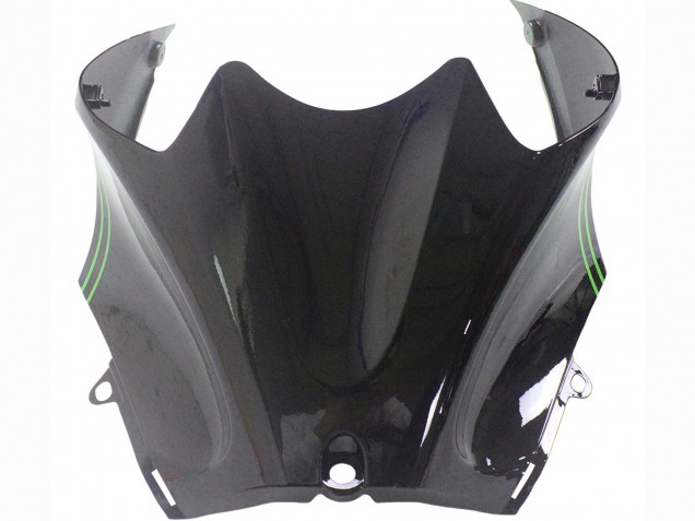 Purchase 2012-2024 Green Glossy Black Stripe Kawasaki ZX14R ZZR1400 Motorcycle Fairings UK