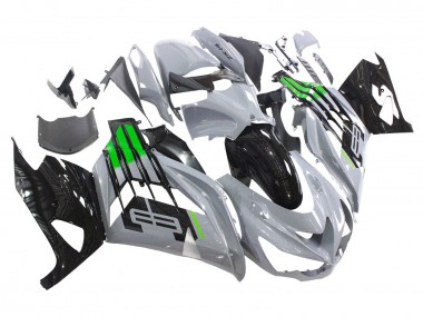 Purchase 2012-2024 Grey Green Black Kawasaki ZX14R ZZR1400 Motorcycle Fairings UK