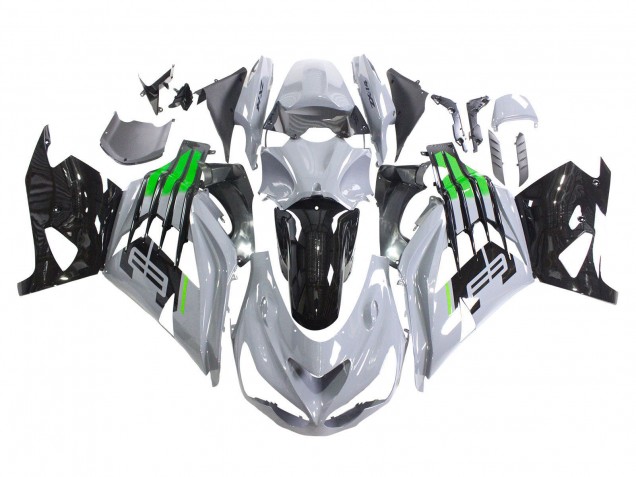 Purchase 2012-2024 Grey Green Black Kawasaki ZX14R ZZR1400 Motorcycle Fairings UK